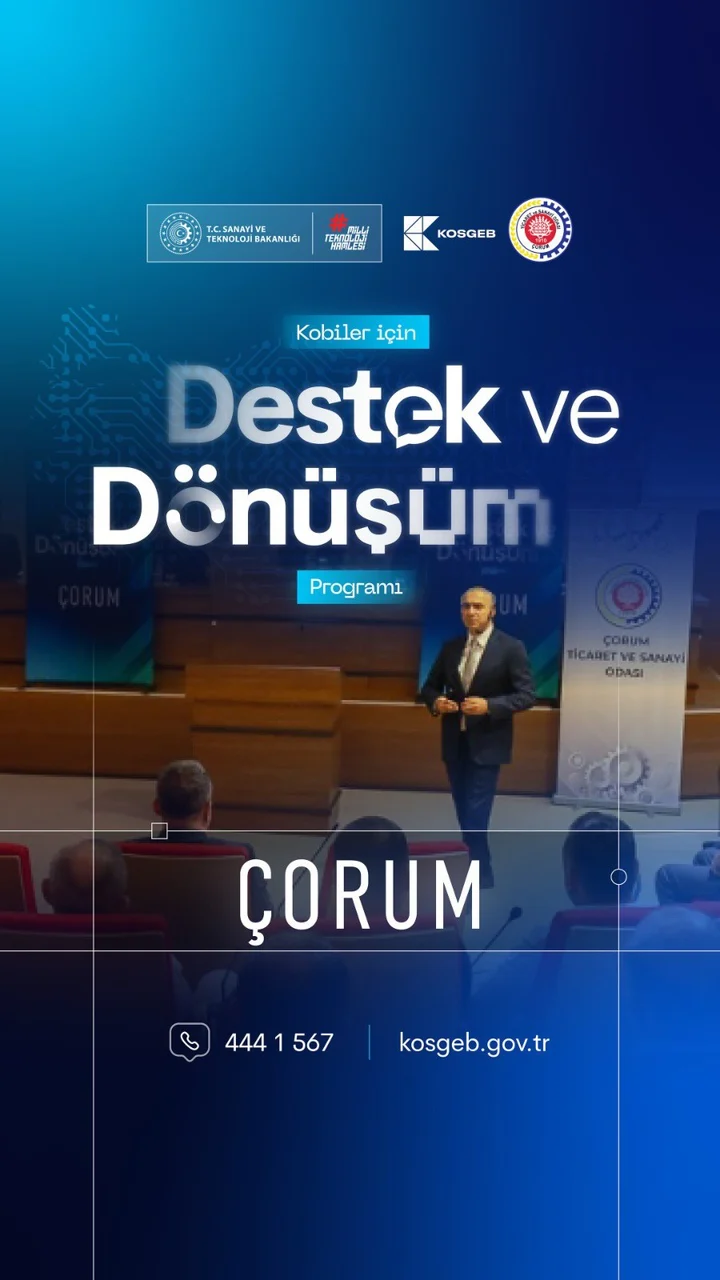 Kaynak gönderi görseli: Çorum TSO Ev Sahipliğinde KOBİ'ler İçin Destek ve Dönüşüm Programı Düzenlendi